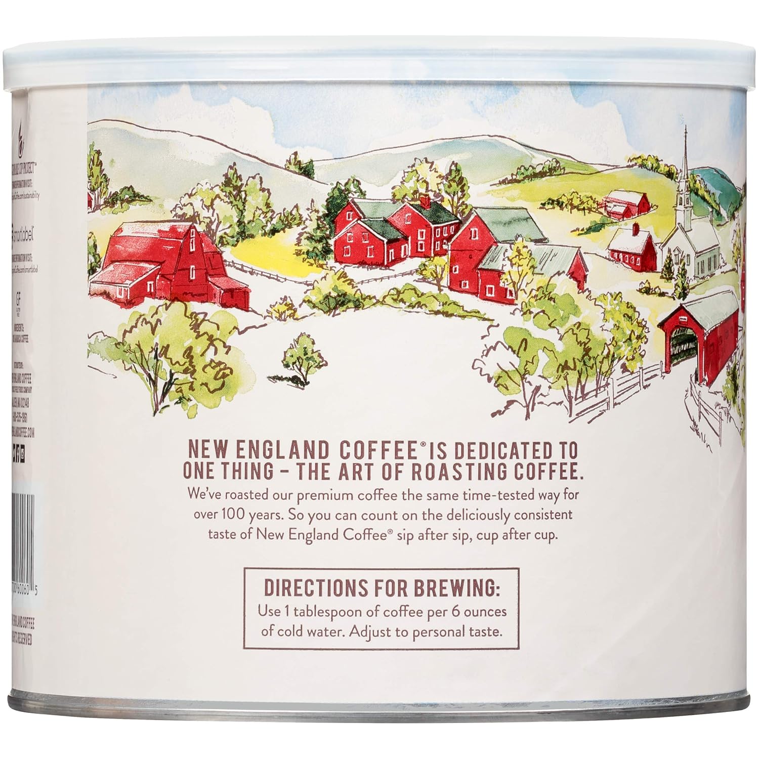 New England Coffee Breakfast Blend Medium Roast Ground Coffee, 30.5oz Can (Pack of 1)
