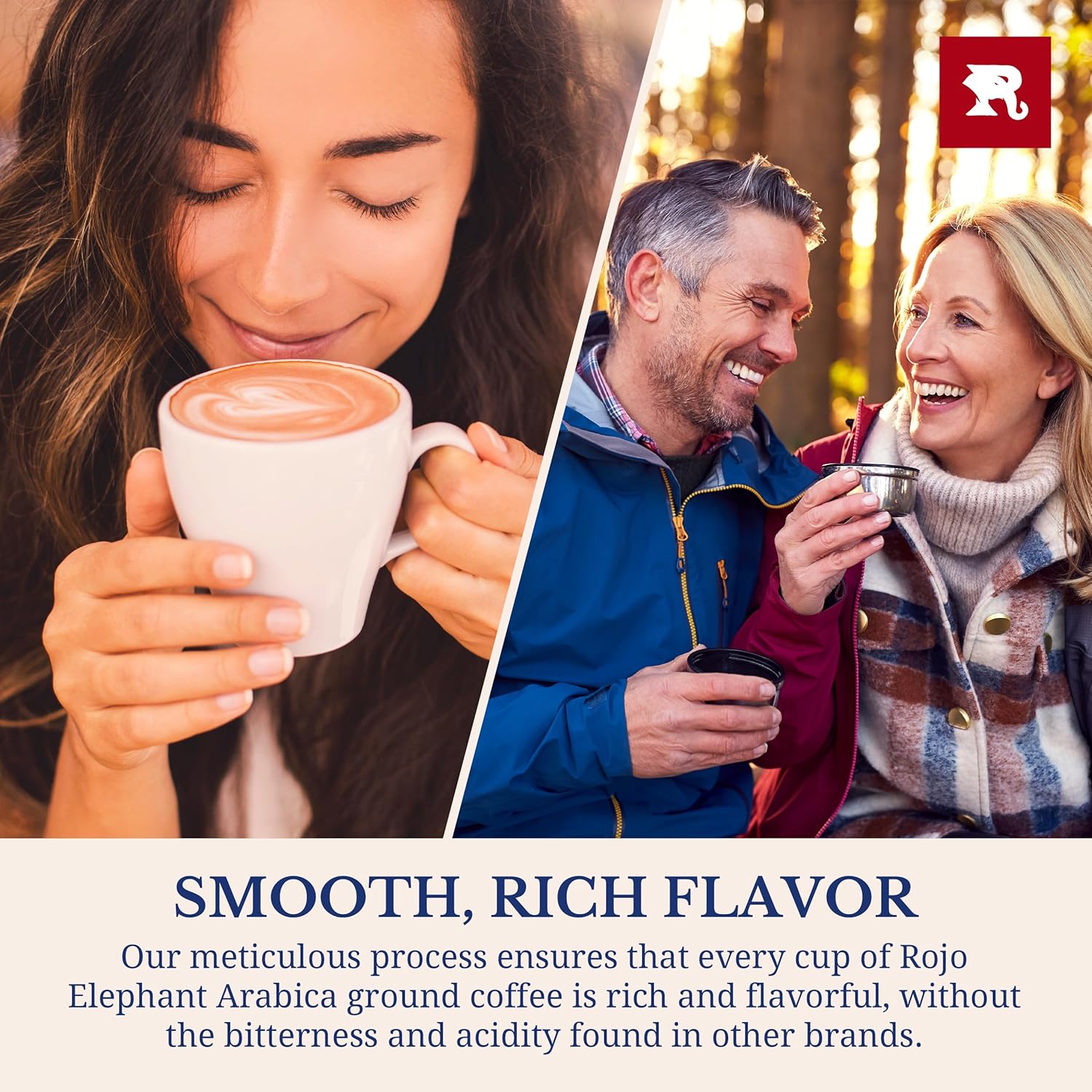 Rojo Elephant Handcrafted Ground Coffee, 11 0z Bags 3 Pack, Trump's Triumph, Betsy Ross, Susan B. Anthony, Iconic Selection