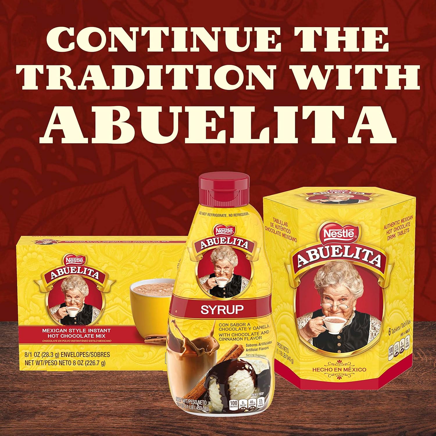 Nestle Abuelita Authentic Mexican Hot Chocolate Drink Mix Bar