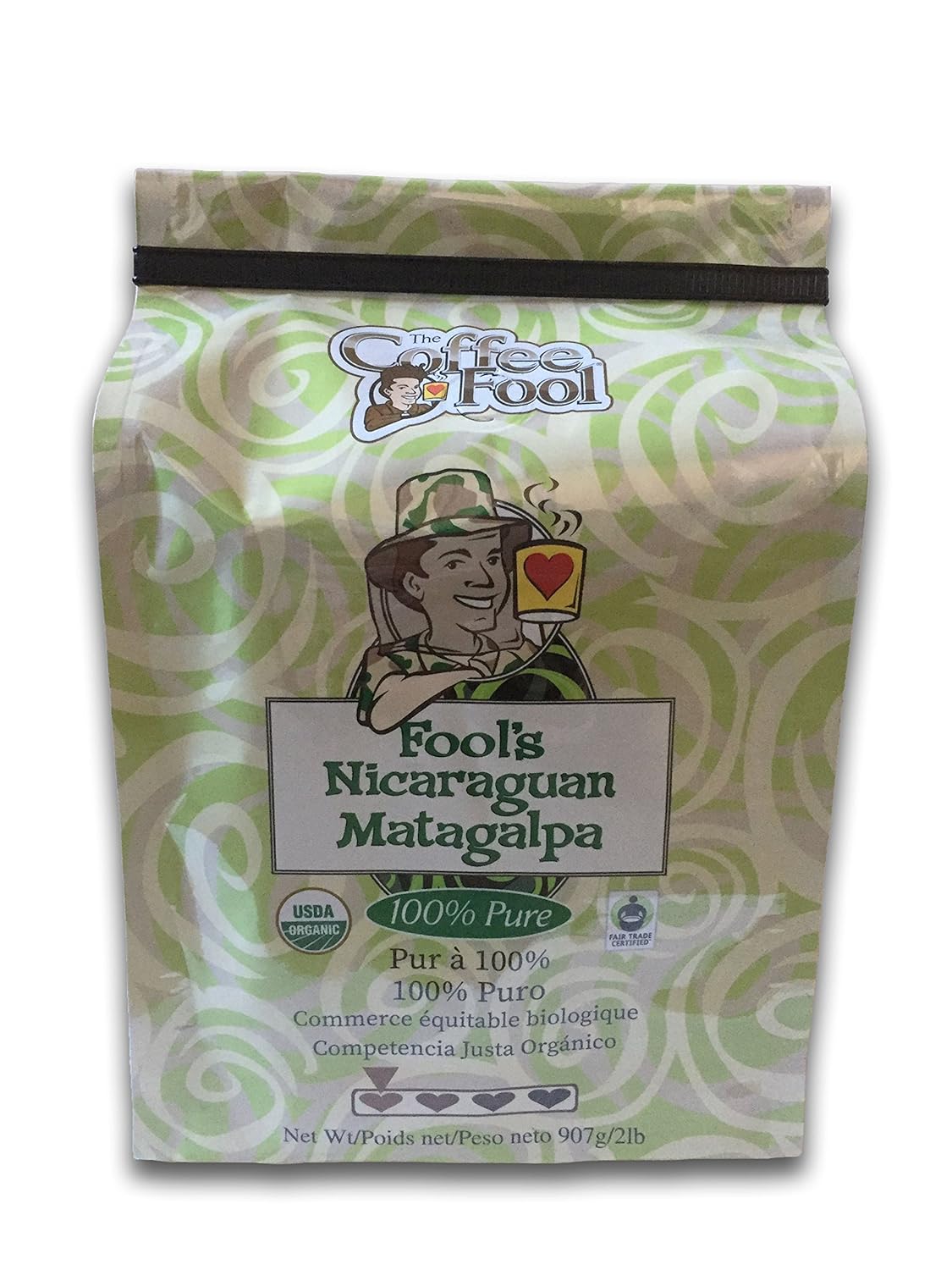 The Coffee Fool Organic Fair Trade Nicaraguan Matagalpa, Espresso, 2 Pound