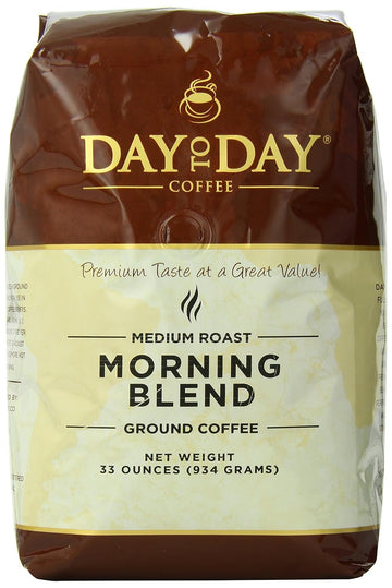 Day To Day Ground Coffee, Medium Roast, Morning Blend, 33 Ounce Bag (Pack of 1)