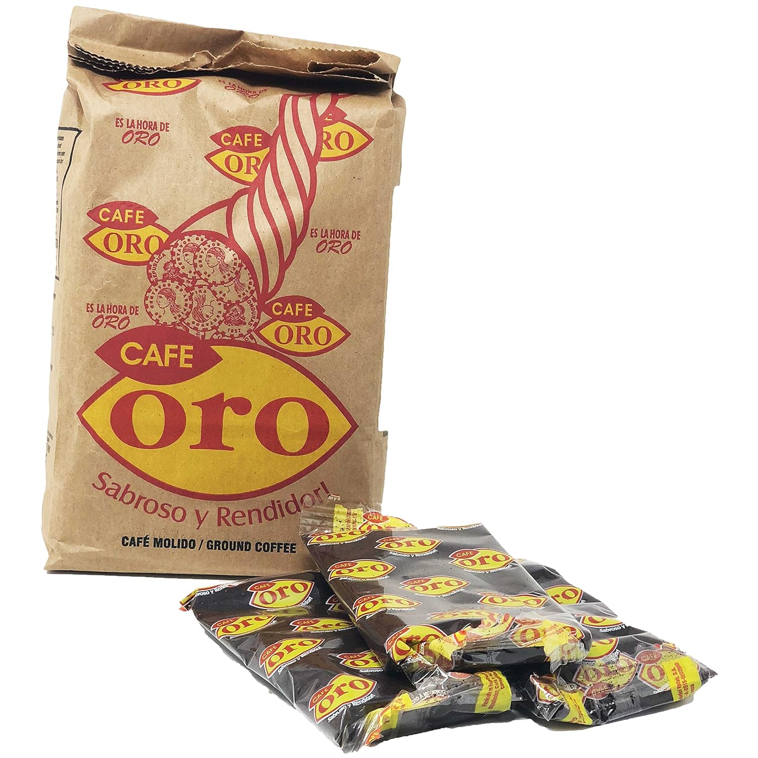 Café Oro Molido: Café Oro Smooth Blend | Sabroso Y Rendidor Golden Coffee From Honduras | 16 Individual Bags Total Of 1 ounce each | Guaranteed Best Coffee 100% Customer Satisfaction