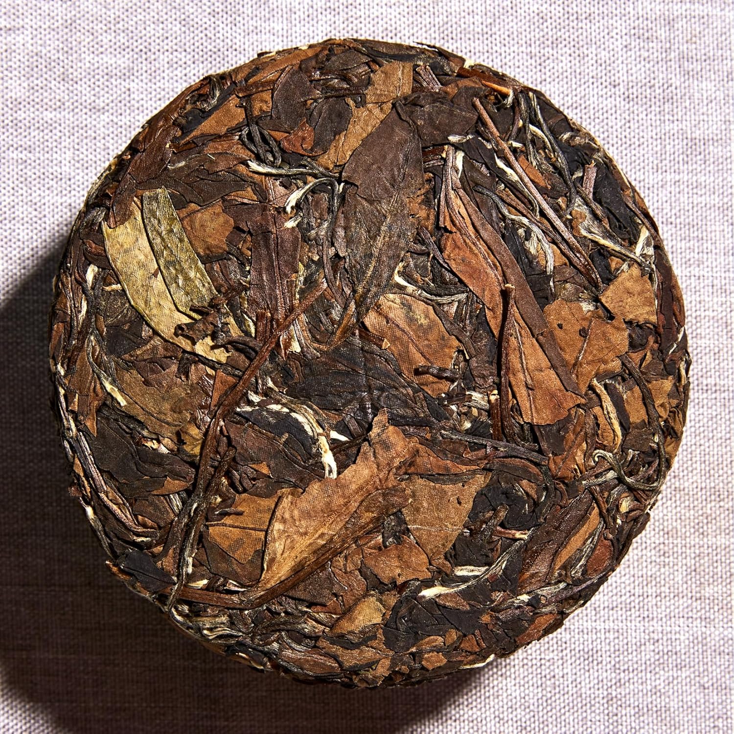 ChaWuWarmSun-ShouMei White Tea Cake,100g/3.52oz,FuDing Shou Mei Bai Cha Chinese Tea