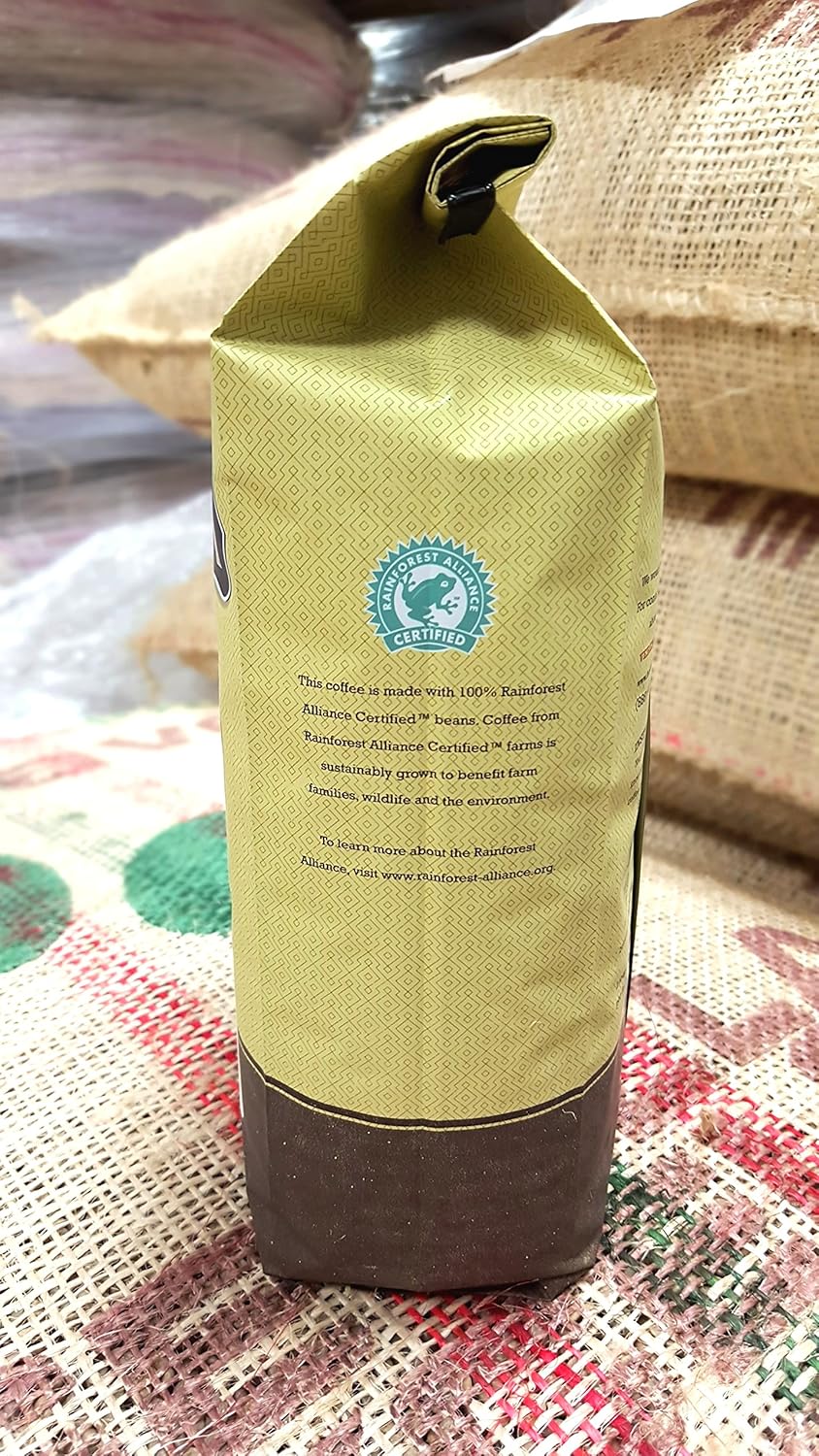 Verena Street 2 Pound Flavored Ground Coffee, Crop Circles Vanilla Hazelnut, Medium Roast, Rainforest Alliance Certified Arabica Coffee