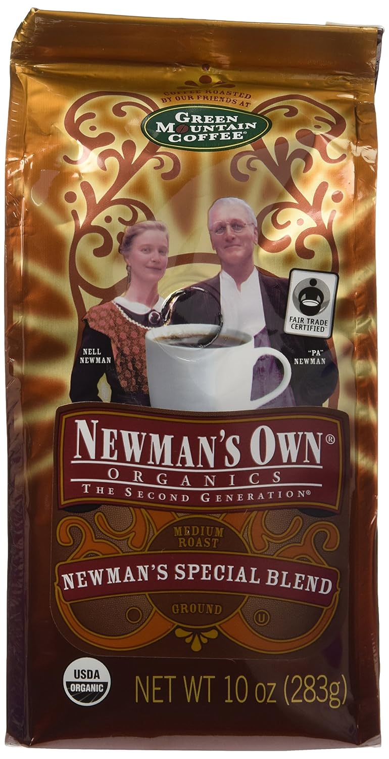 Newman's Own Organic Special Blend Ground Coffee, 10-Ounce Bags (Pack of 3)