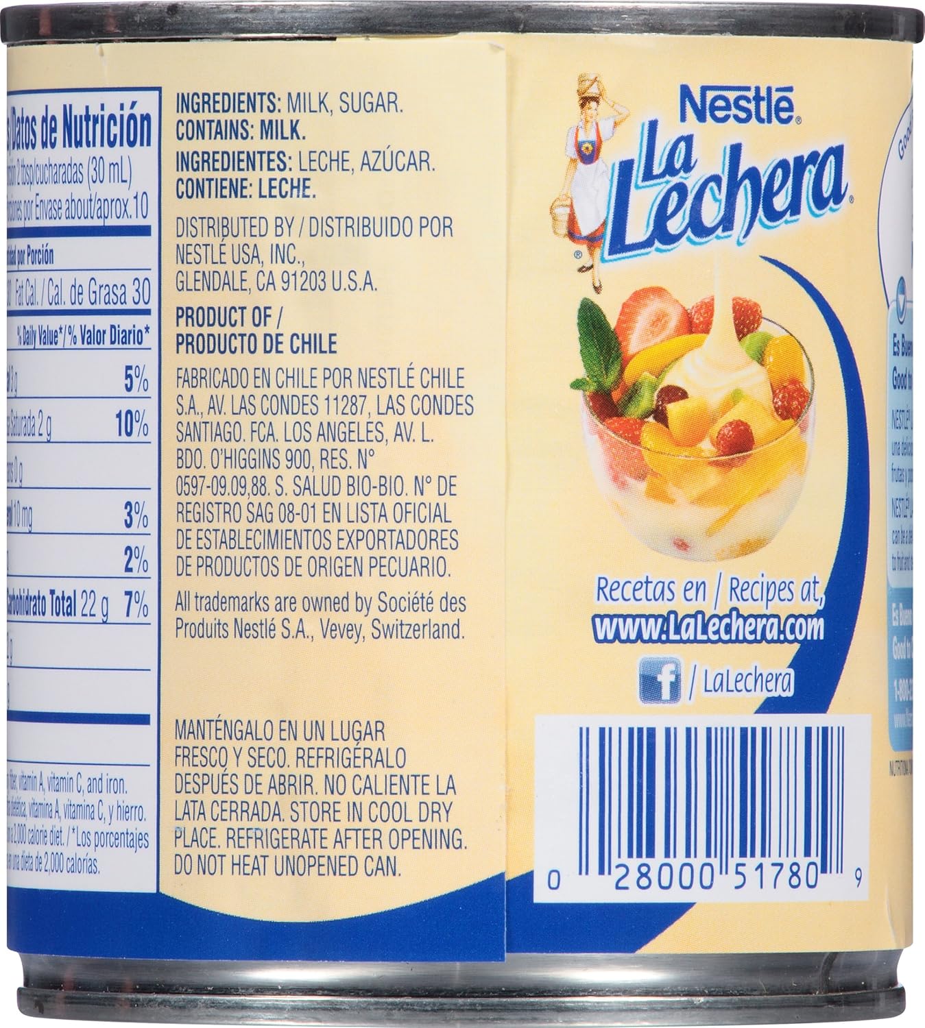 Nestle La Lechera Sweetened Condensed Milk, 14 oz (Pack of 12)